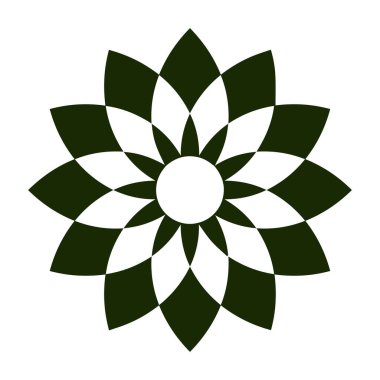 Güzel çiçek sanatı ve mandala vektör tasarımı