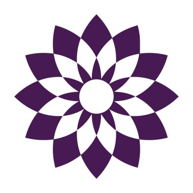 Güzel çiçek sanatı ve mandala vektör tasarımı