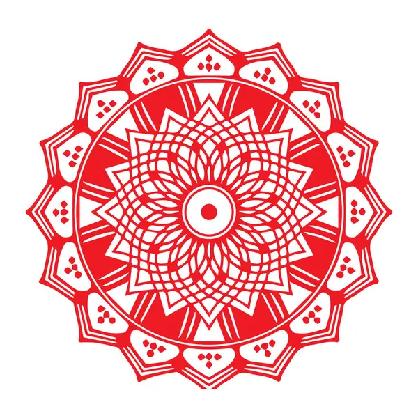 Güzel çiçek sanatı ve mandala vektör tasarımı