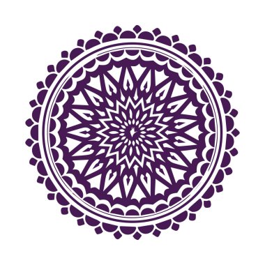 Güzel çiçek sanatı ve mandala vektör tasarımı