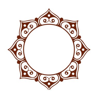 Güzel çiçek sanatı ve mandala vektör tasarımı