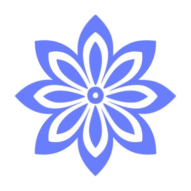 Güzel çiçek sanatı ve mandala vektör tasarımı