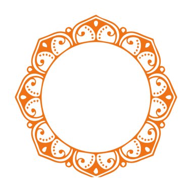 Güzel çiçek sanatı ve mandala vektör tasarımı