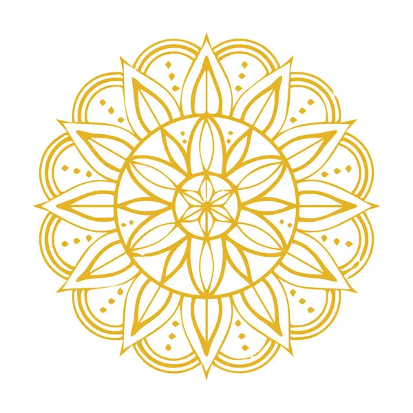 Güzel çiçek sanatı ve mandala vektör tasarımı