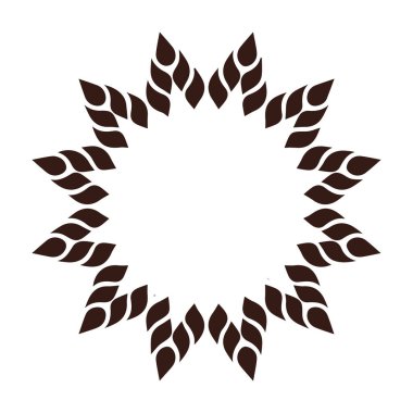 Güzel çiçek sanatı ve mandala vektör tasarımı