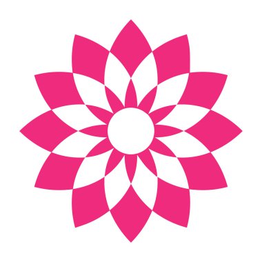 Güzel çiçek sanatı ve mandala vektör tasarımı