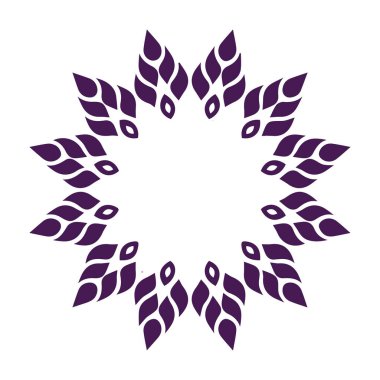 Güzel çiçek sanatı ve mandala vektör tasarımı