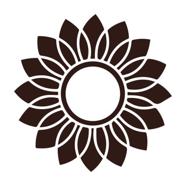 Güzel çiçek sanatı ve mandala vektör tasarımı