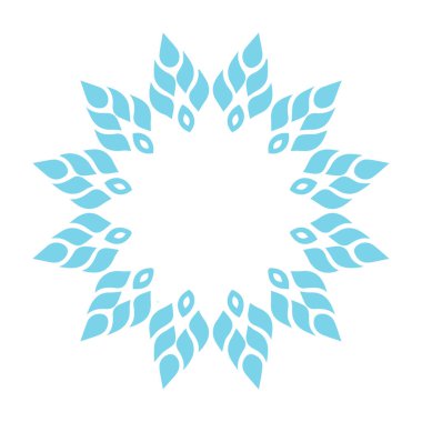 Güzel çiçek sanatı ve mandala vektör tasarımı