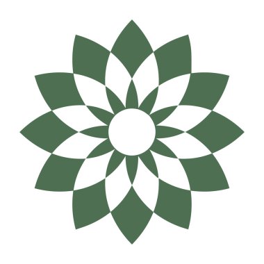 Güzel çiçek sanatı ve mandala vektör tasarımı