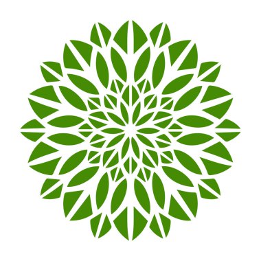 Güzel çiçek sanatı ve mandala vektör tasarımı