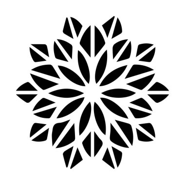 Güzel çiçek sanatı ve mandala vektör tasarımı