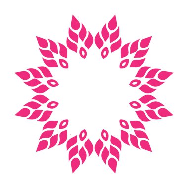 Güzel çiçek sanatı ve mandala vektör tasarımı