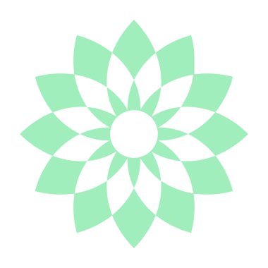 Güzel çiçek sanatı ve mandala vektör tasarımı