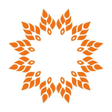 Güzel çiçek sanatı ve mandala vektör tasarımı