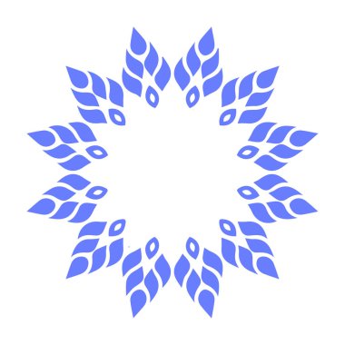 Güzel çiçek sanatı ve mandala vektör tasarımı