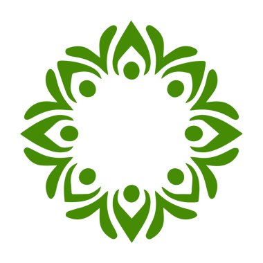 Güzel çiçek sanatı ve mandala vektör tasarımı