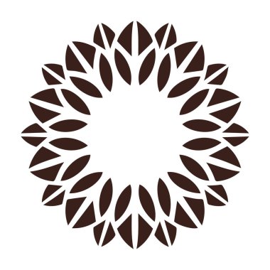 Güzel çiçek sanatı ve mandala vektör tasarımı