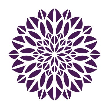 Güzel çiçek sanatı ve mandala vektör tasarımı