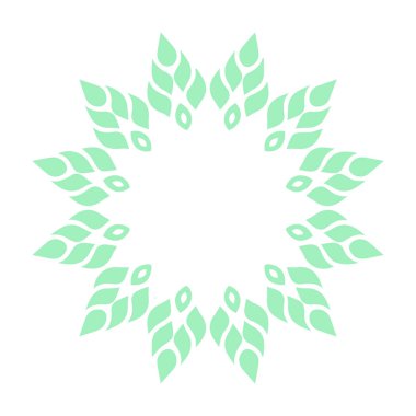 Güzel çiçek sanatı ve mandala vektör tasarımı