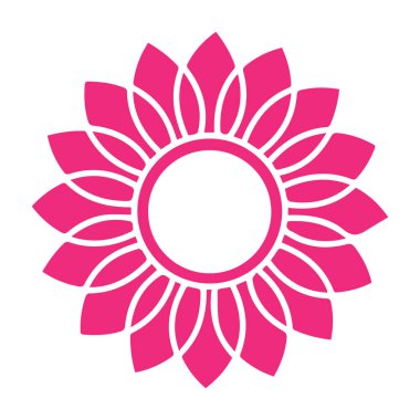 Güzel çiçek sanatı ve mandala vektör tasarımı