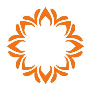 Güzel çiçek sanatı ve mandala vektör tasarımı