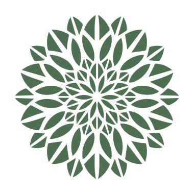 Güzel çiçek sanatı ve mandala vektör tasarımı