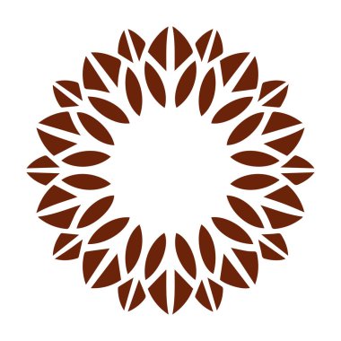 Güzel çiçek sanatı ve mandala vektör tasarımı