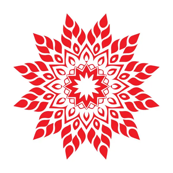 Güzel çiçek sanatı ve mandala vektör tasarımı