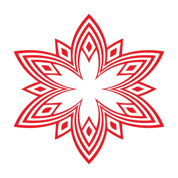 Güzel çiçek sanatı ve mandala vektör tasarımı