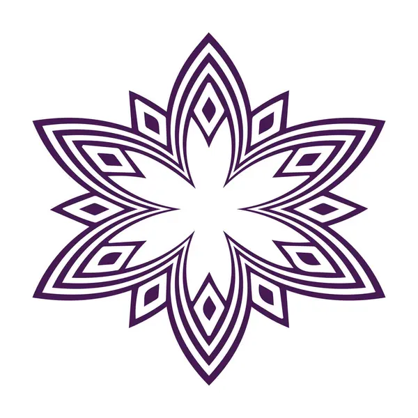 Güzel çiçek sanatı ve mandala vektör tasarımı