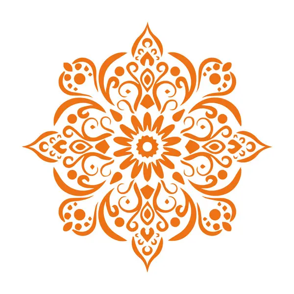 Güzel çiçek sanatı ve mandala vektör tasarımı