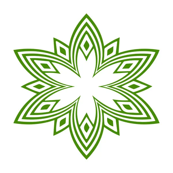 Güzel çiçek sanatı ve mandala vektör tasarımı