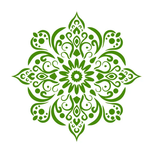 Güzel çiçek sanatı ve mandala vektör tasarımı