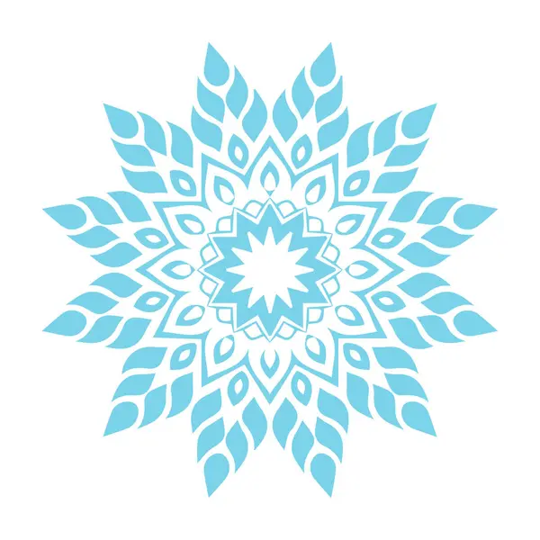 Güzel çiçek sanatı ve mandala vektör tasarımı