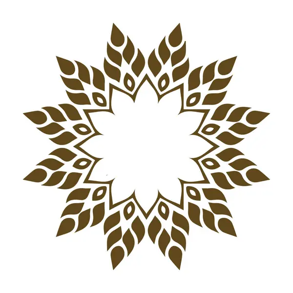 Güzel çiçek sanatı ve mandala vektör tasarımı