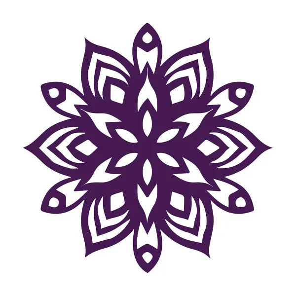 Güzel çiçek sanatı ve mandala vektör tasarımı