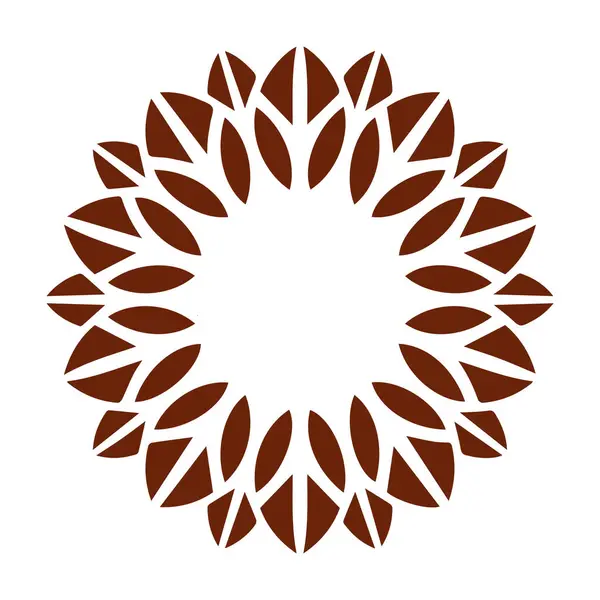 Güzel çiçek sanatı ve mandala vektör tasarımı