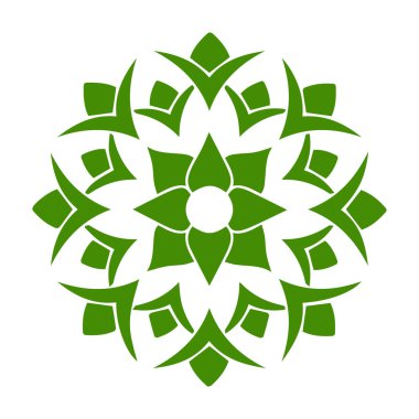 Güzel çiçek sanatı ve mandala vektör tasarımı