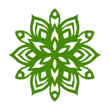 Güzel çiçek sanatı ve mandala vektör tasarımı