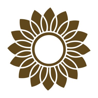 Güzel çiçek sanatı ve mandala vektör tasarımı