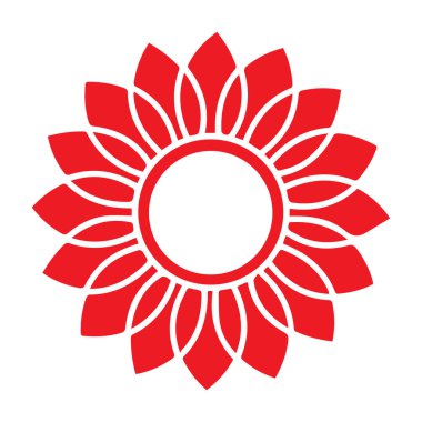 Güzel çiçek sanatı ve mandala vektör tasarımı