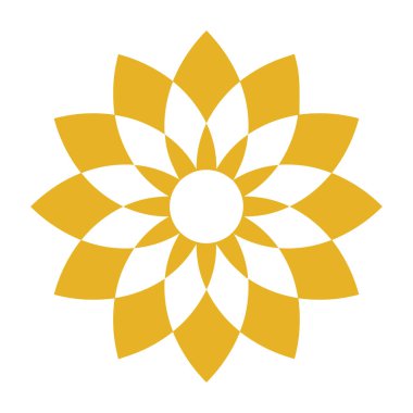 Güzel çiçek sanatı ve mandala vektör tasarımı