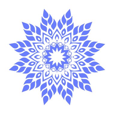 Güzel çiçek sanatı ve mandala vektör tasarımı