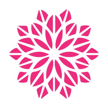 Güzel çiçek sanatı ve mandala vektör tasarımı