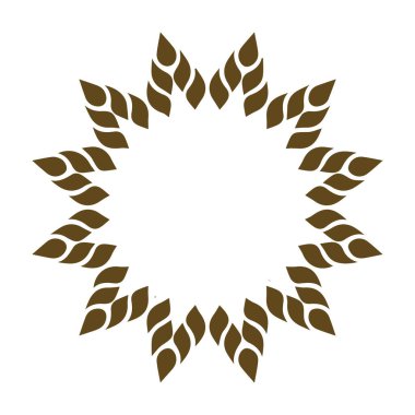 Güzel çiçek sanatı ve mandala vektör tasarımı