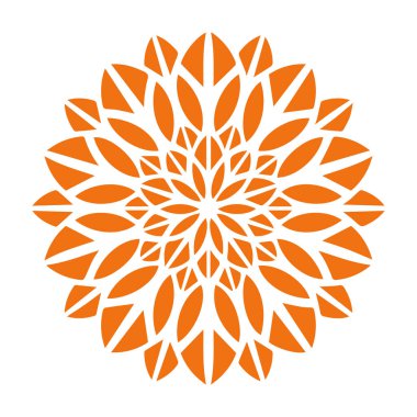 Güzel çiçek sanatı ve mandala vektör tasarımı