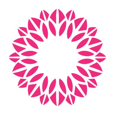 Güzel çiçek sanatı ve mandala vektör tasarımı