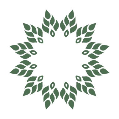 Güzel çiçek sanatı ve mandala vektör tasarımı