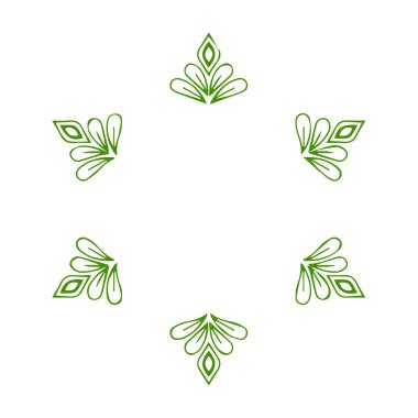 Güzel çiçek sanatı ve mandala vektör tasarımı